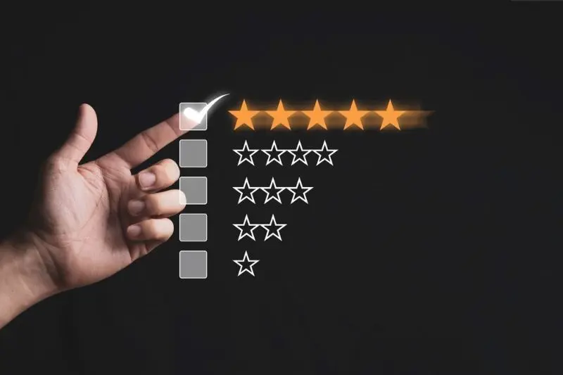 ask for Ccustomer feedback